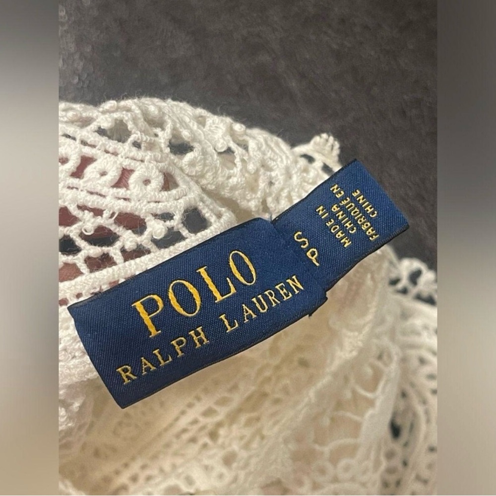 Ralph Lauren Cream Lace Blouse - Picture 5 of 6